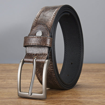 Men's Retro All-match PU Leather Pin Buckle Belt 58699698U