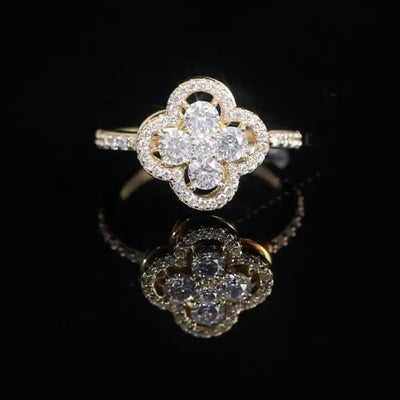 Caelina Viridia Ring | Gold 18k