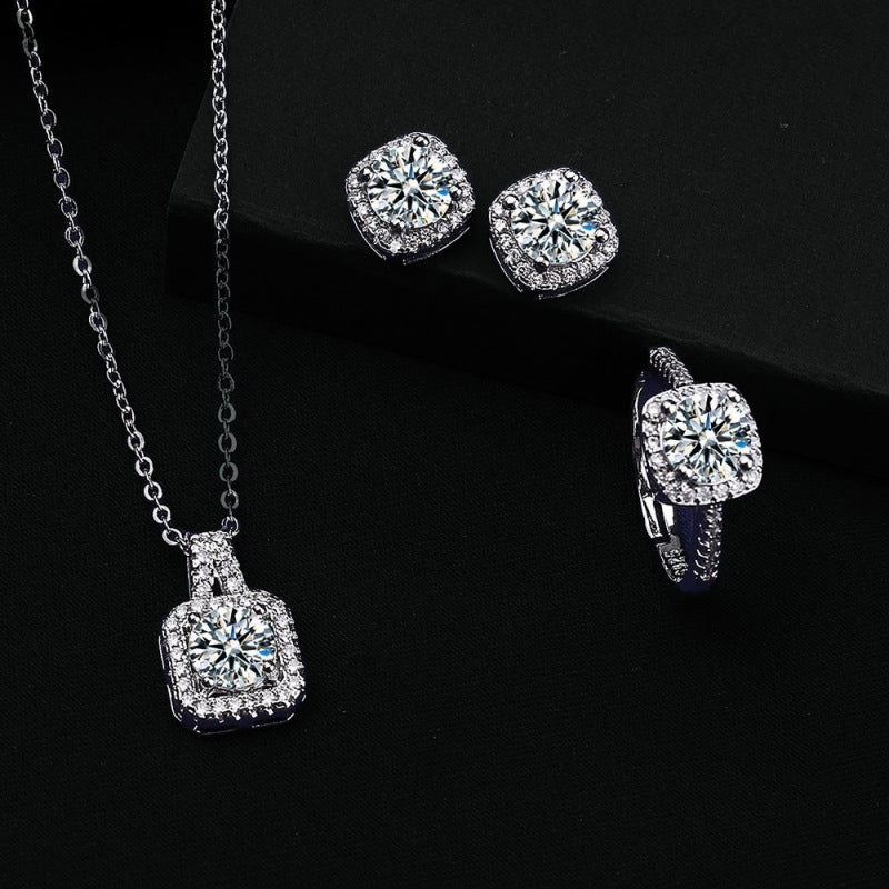 Elena Crystal Set | White Gold 18k