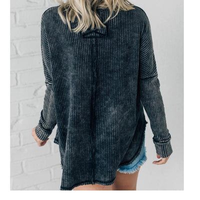 Elora™ | Effortless Crewneck Washed Top