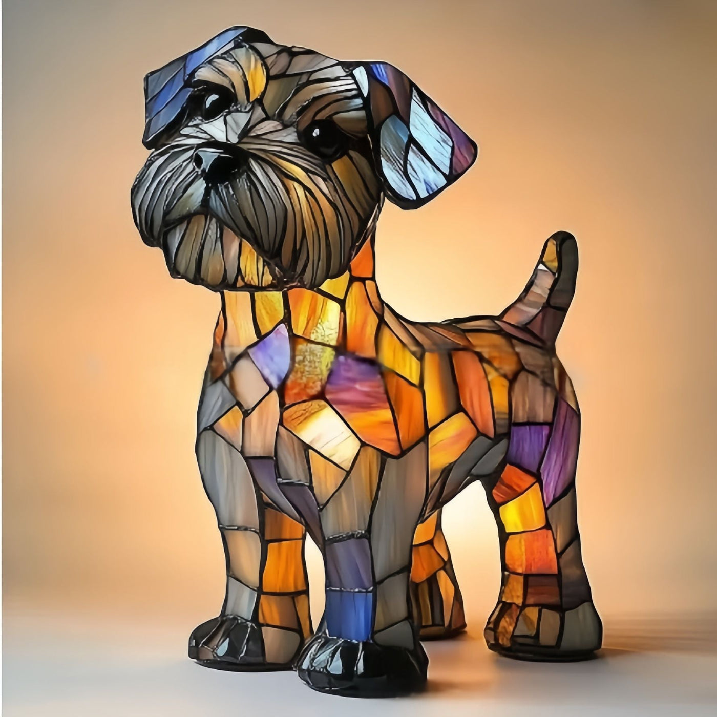 Rocky | Dog Lamp Magisk in Colored Glass