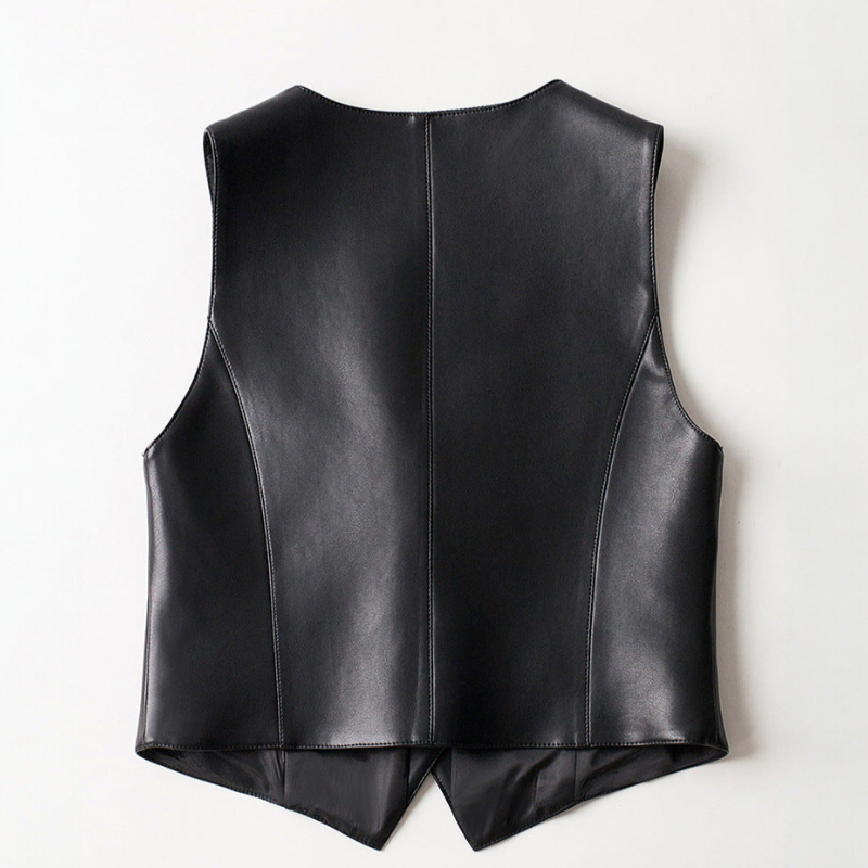 Angelina Sheepskin Leather Vest