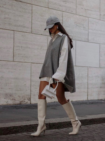 Nathalie™ | Longline Knit Vest