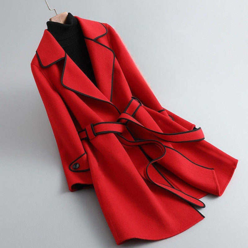 Dahlia en Fleur Wrap Coat