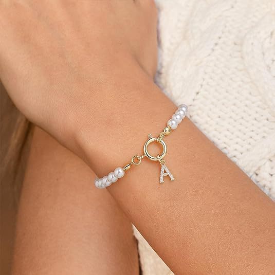 Auden Clé Letter Bracelet | Gold 14k