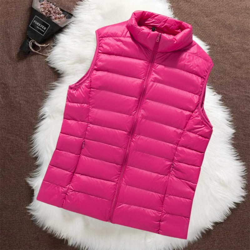 THE ELARA PUFFER VEST | PINK