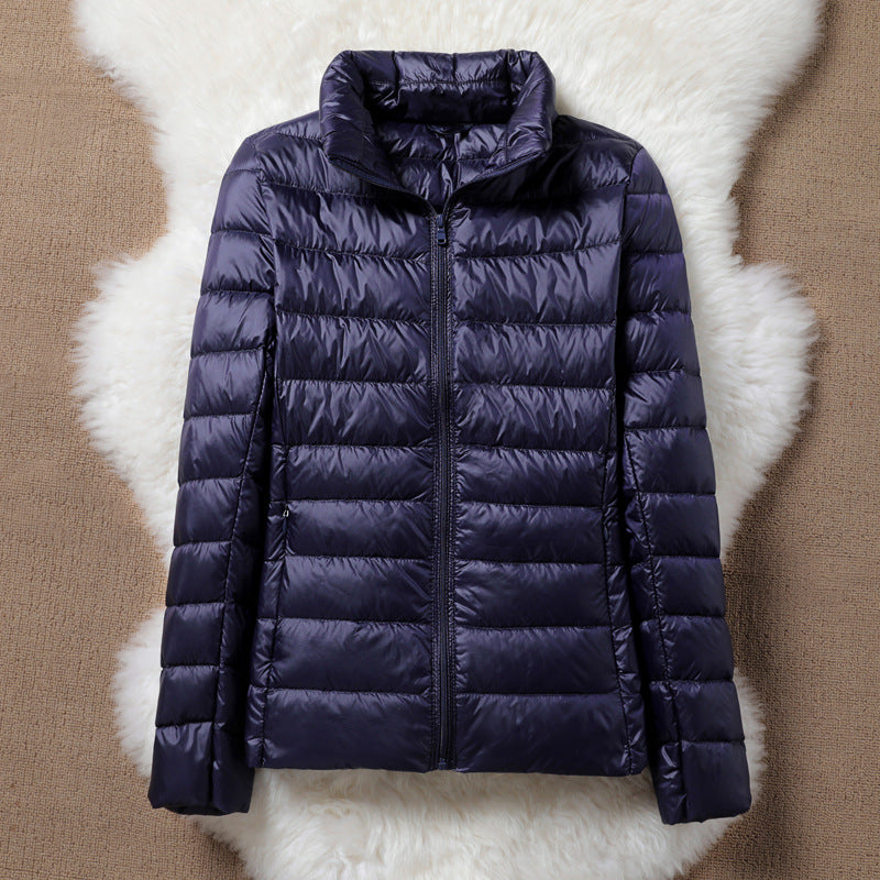 THE SERENA PUFFER JACKET | DARK BLUE