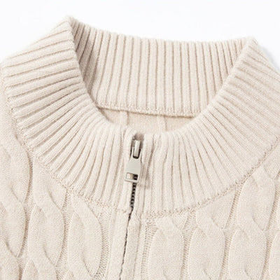 Sterling Wool Zip-Up Cardigan