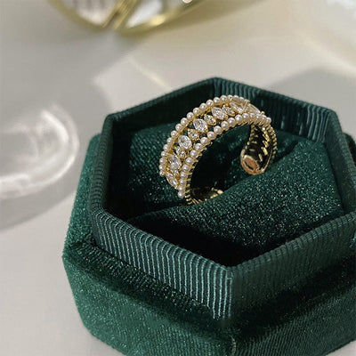 Elodie Vance Ring Set | Gold 16k