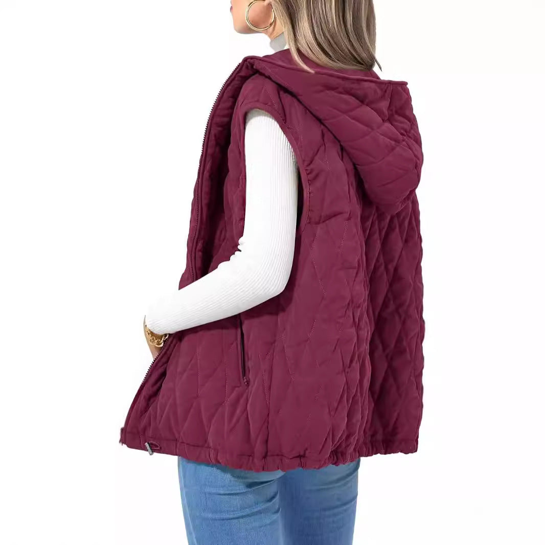 Marcelline™ | Quilted Hooded Vest