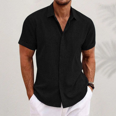 OWEN | SHORT SLEEVE TEXTURED SHIRT