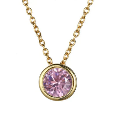 Lunaria Gemmara Birthstone Necklace | Gold 18k