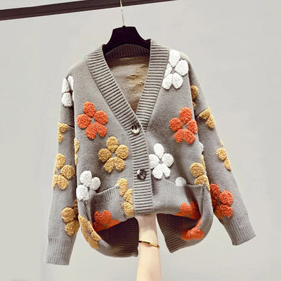 Fiorella – Floral Appliqué Cardigan