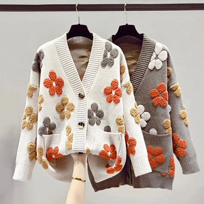 Fiorella – Floral Appliqué Cardigan