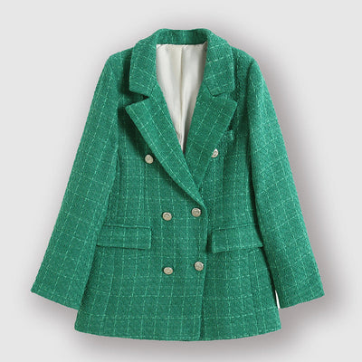 Castello Vecchio – Double-Breasted Checked Blazer