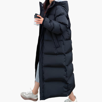 Riley | Women’s Elegant Hooded Quilted Puffer Coat