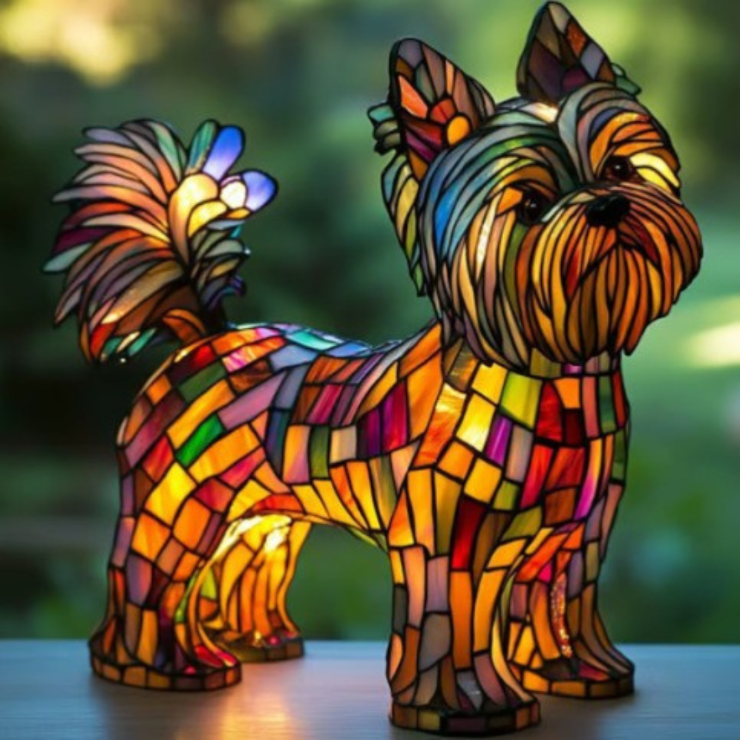 Lili | Colorful Dog-Shaped Glass Magic Lamp