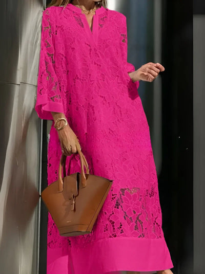 Marlene | Floral Lace Maxi Dress