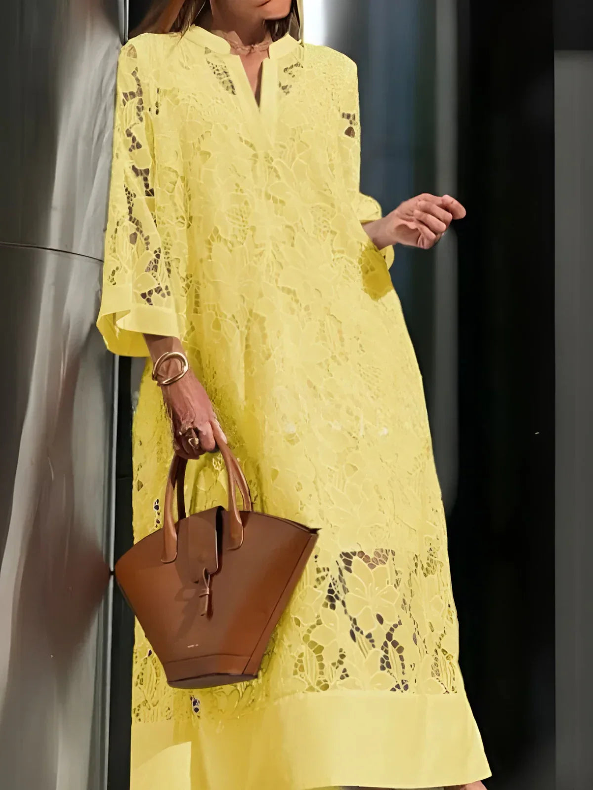 Marlene | Floral Lace Maxi Dress