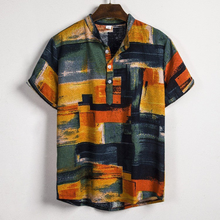 "Palm Grove" Plaid Shirt