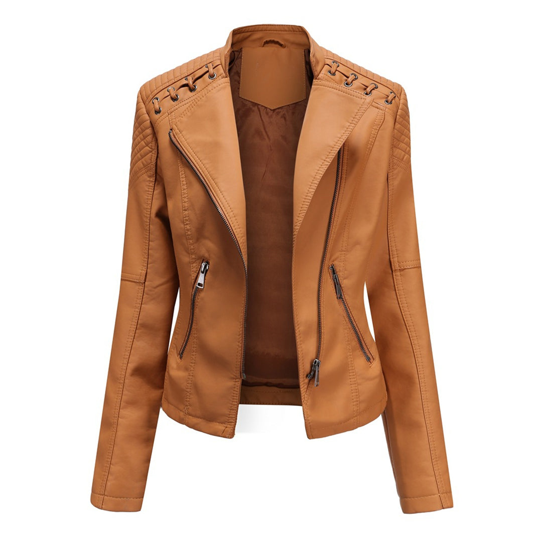 Avencea - Elegant leather jacket with stylish design