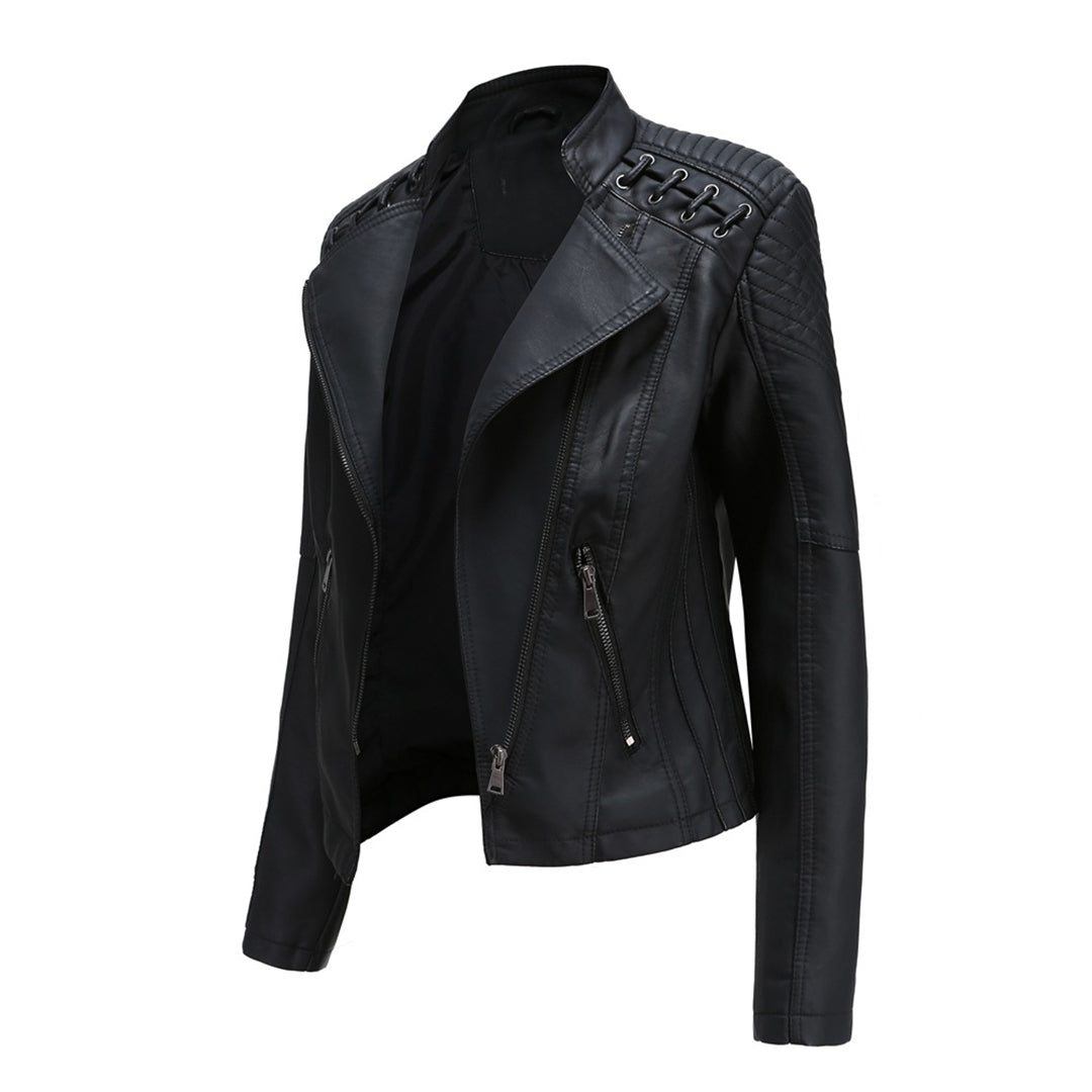 Avencea - Elegant leather jacket with stylish design