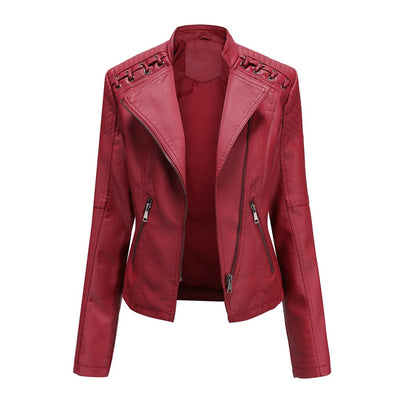 Avencea - Elegant leather jacket with stylish design