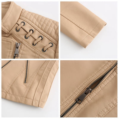 Avencea - Elegant leather jacket with stylish design