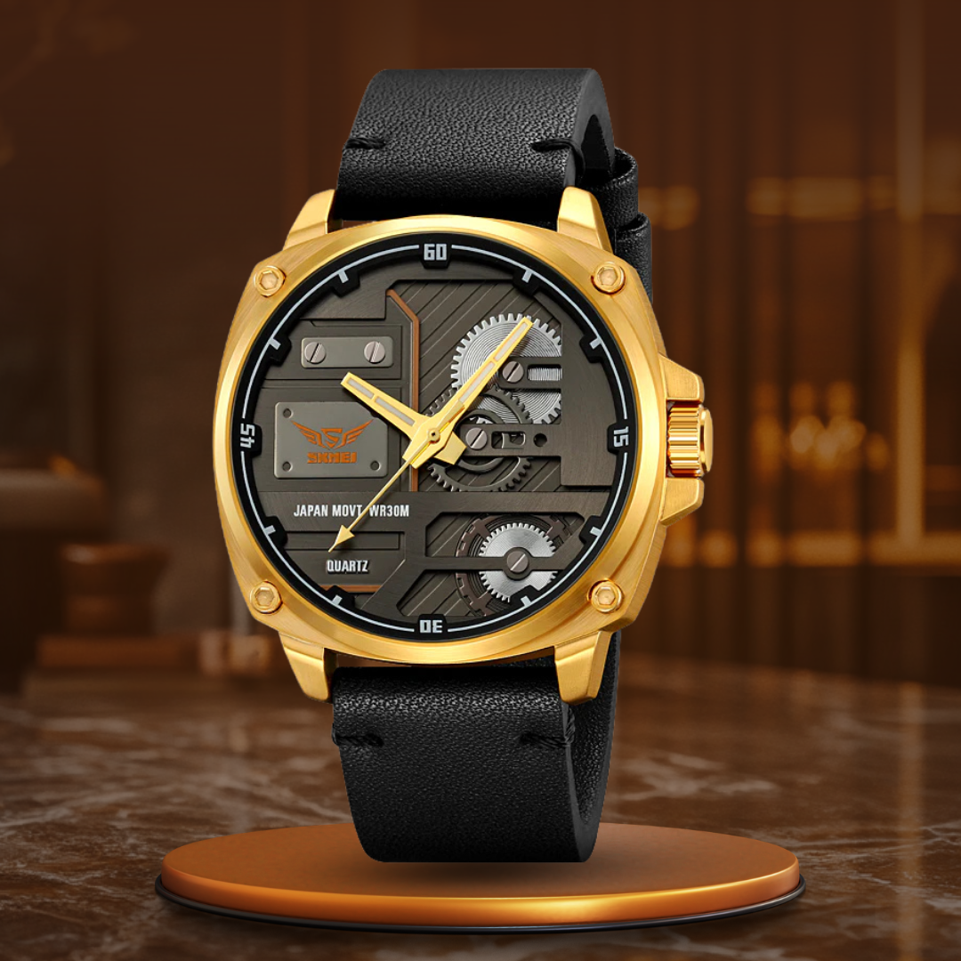 Quartz Leather Men's Watch™