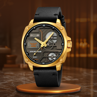 Harry Melbourne® - Quartz Leather Men's Watch