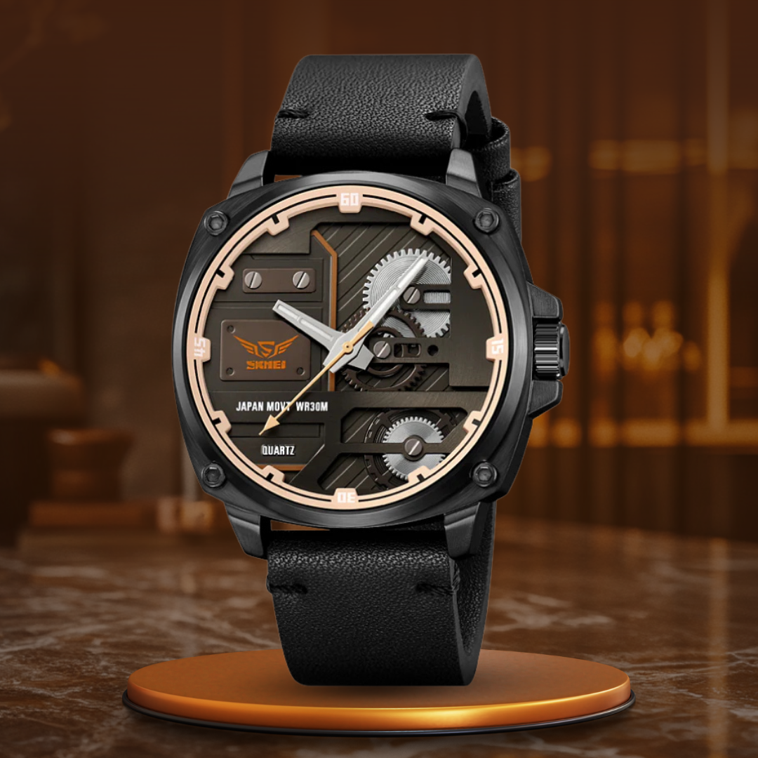 Harry Melbourne® - Quartz Leather Men's Watch