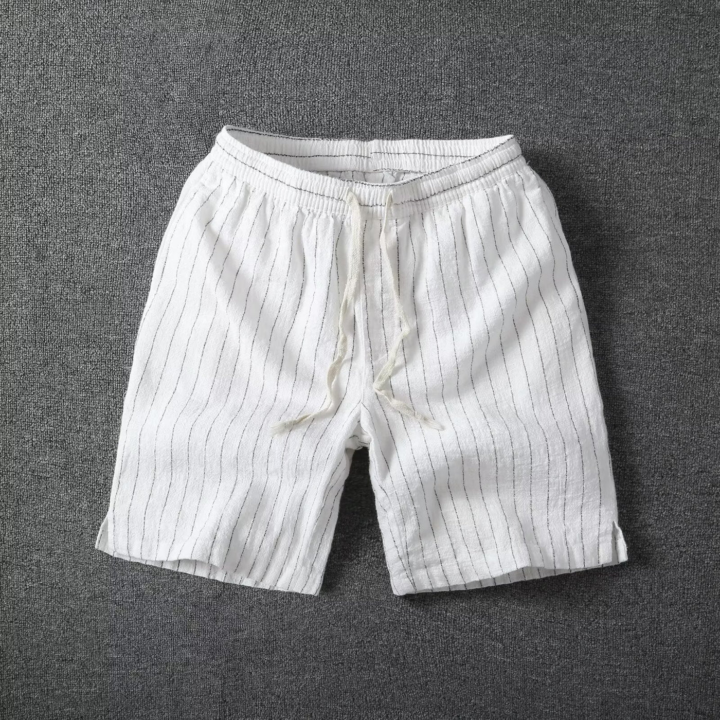 "Riviera Stripe" Drawstring Shorts