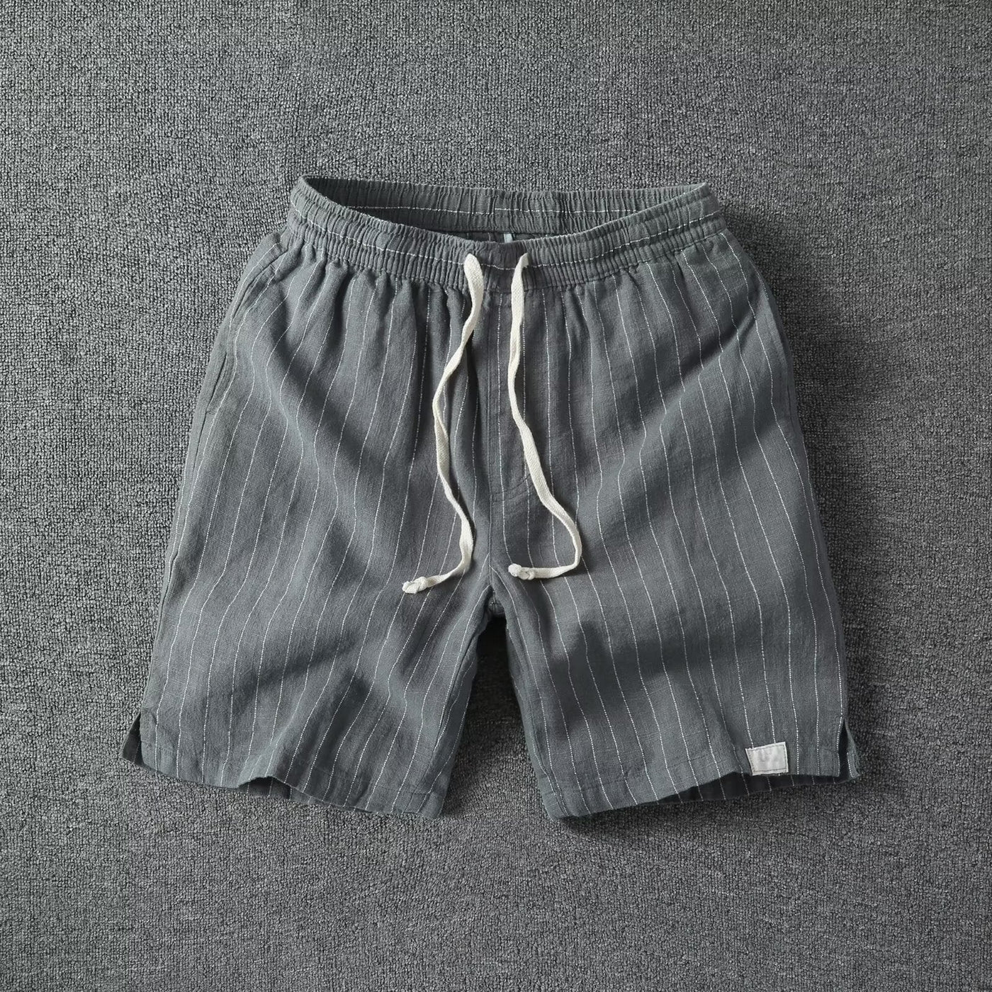 "Riviera Stripe" Drawstring Shorts