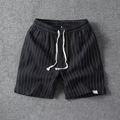 "Riviera Stripe" Drawstring Shorts