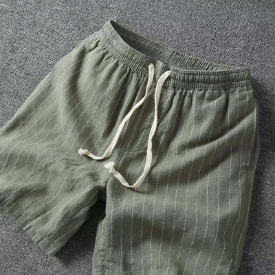 "Riviera Stripe" Drawstring Shorts