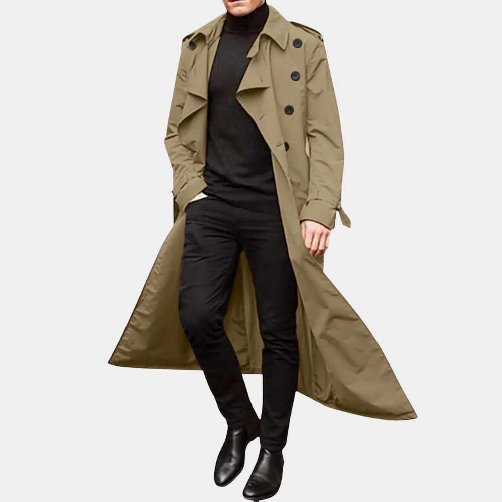 Avencea - Heren Trench Coat for Elegance and Functionality