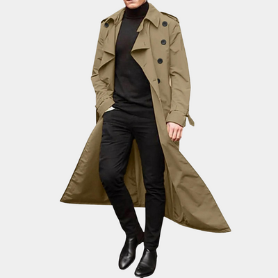 Avencea - Heren Trench Coat for Elegance and Functionality