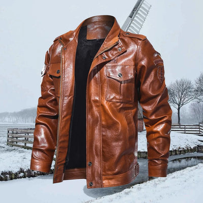 Avencea - Stylish Men's Leather Jacket for the Modern Gentleman