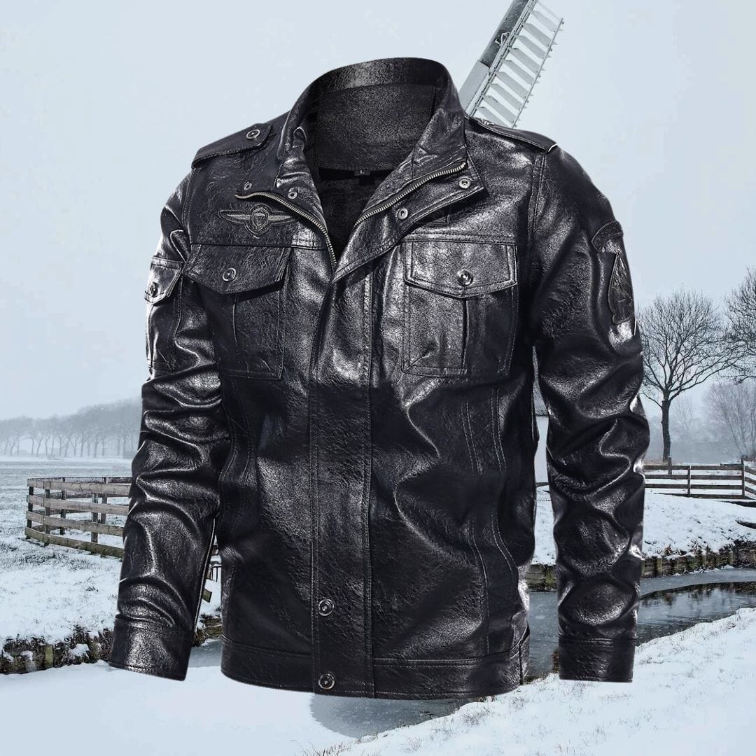 Avencea - Stylish Men's Leather Jacket for the Modern Gentleman