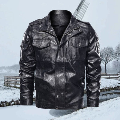 Avencea - Stylish Men's Leather Jacket for the Modern Gentleman