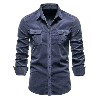 Vinthentic Divito Men's Corduroy Button-up Shirt