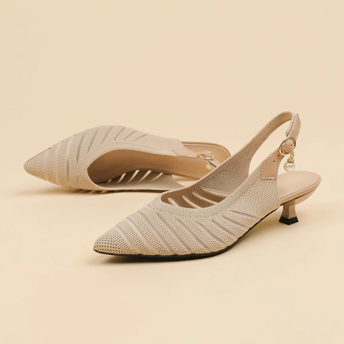 Alba Linea Kitten Heel Sandals