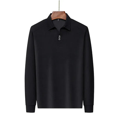 Edward Premium Long Sleeve Waffle Polo