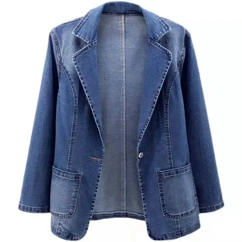 Nadia - Stylish Casual Denim Blazer