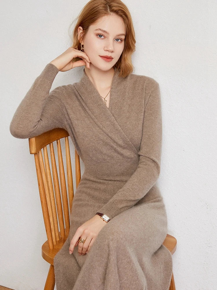 Matilda™ | Ultrasoft Cashmere Wrap Dress