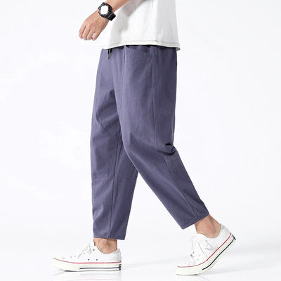 Victor | Cropped Linen Pants