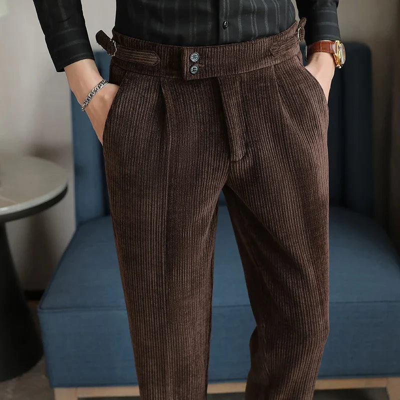 Christophe Marechal High Waist Casual Pants