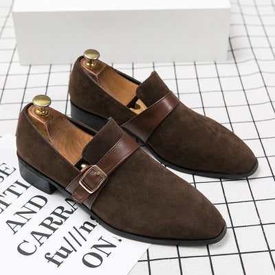 Salvatore Raphael Monk Strap Leather Moccasins Shoes