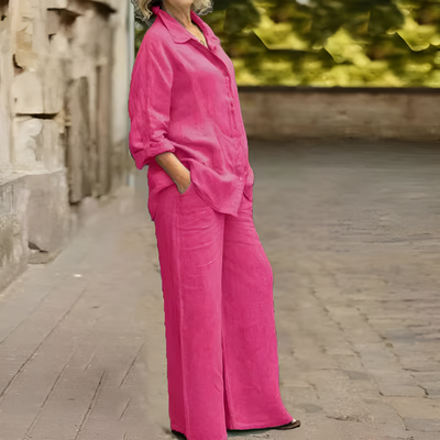 Emily Linen Shirt Suit