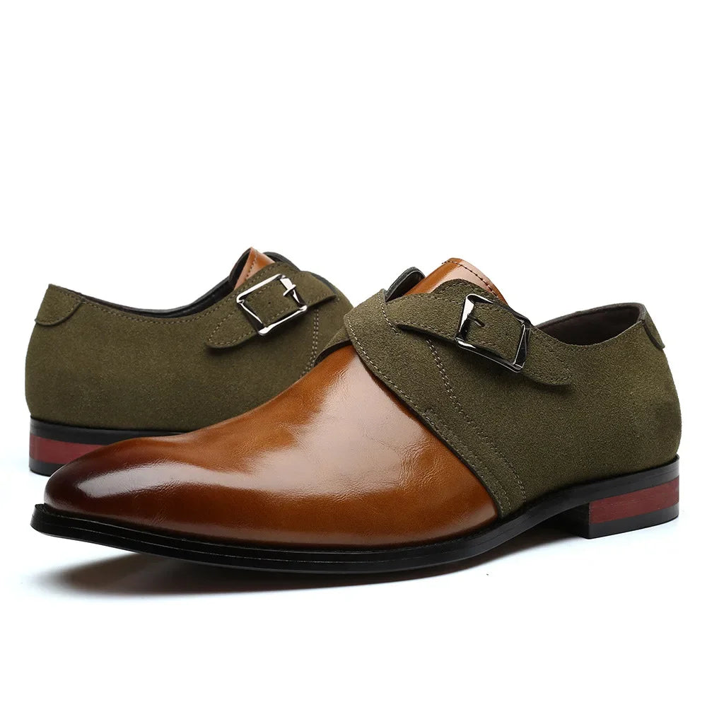 "Giorgi" Dual-Tone Monk Shoes